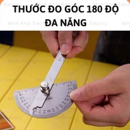 Multi-purpose 180 degree angle ruler, 180 degree rotating steel ruler, right angle ruler, degree rul