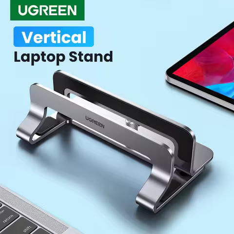 UGREEN Vertical Laptop Stand Holder For MacBook Air Pro Aluminum Foldable Notebook Stand Laptop Supp