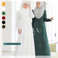 Jubah Muslimah color white putih emerald green hijau pelbagai warna longgar plus size - DEEJA