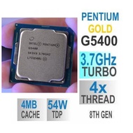 CPU G5400 3.7 GHz 2 cores 4 threads Socket 1151v2 old Intel Pentium Gold g5400