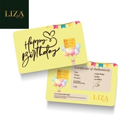 LIZA 0.20g 999.9 Gold Bar (Happy Birthday)