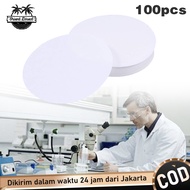 100pcs/Pack Kertas Saring Laboratorium Bulat 11cm Filter Paper Kertas Penyaring Larutan