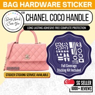 [𝐁𝐍𝐂𝐓👜]💛 Chanel Coco Handle Cocohandle Bag Hardware Protective Sticker | Full Coverage Bespoke Fitting Seal/Film