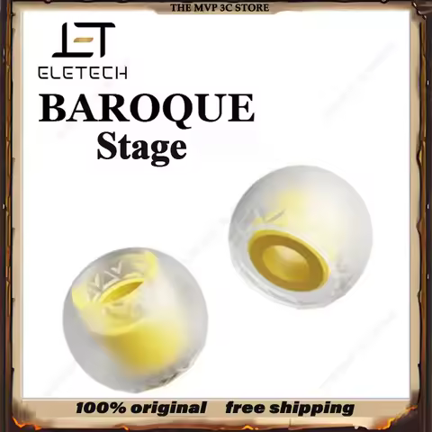 NEW Clear Silicone Eartips for Baroque Stage Eletech Headphone Earplug Earbuds for HiFi Ie900 AZ80 X