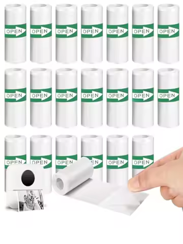 20PCS Mini Printer Paper,Thermal Sticker Paper,Self-adhesive,Mini Thermal Printer Paper,Mini Photo P