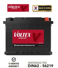(AMBIL SENDIRI DI KILANG) VARTA/VOLTEX DIN62 56513/56219 Blue Dynamic for Peugeot 206 305 308 405 40
