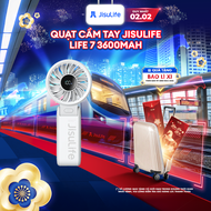 Quạt cầm tay mini Jisulife Life 7 ABS 5 cấp độ gió 3600mAh/5000mAh - Sử dụng liên tục 12h - Chính hã