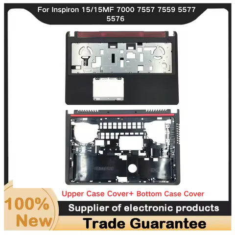 New For Kailxuling Inspiron 15/15MF 7000 7557 7559 5577 5576 Upper Case Palmrest /Bottom Base C Shel