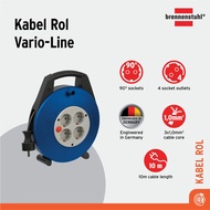 Kabel Rol Terminal Listrik 4 Lubang Brennenstuhl Vario Line 4 Socket 10M / Colokan Listrik Dengan Ka