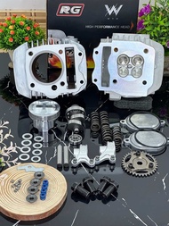 ชุด125ลูก63/4วาล์วขนาดวาว21-24พร้อมเซ็ทหลังวาวขยายเบ้าใส่125คาร์บูและ125iรุ่นไฟเลี้ยวบังลม