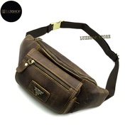 Rush Rider Leather Waist Bag Pouch Bag Men Chest Bag Crossbody Waist Pouch