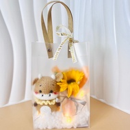 12 Zodiac Animals Keychain Gift Stuffed with Wool, Handmade Handmade Crochet Gift