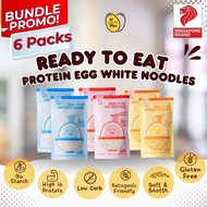LaLynn Keto Pure Egg White Protein Noodles X 6 Packs 150g - Low Carb, Gluten Free, Konjac Noodle Rep