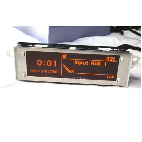 Original Red screen support USB Bluetooth monitor 4-menu case for Peugeot 307 407 408 citroen C4 C5 