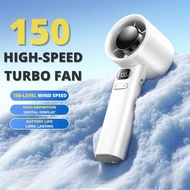 Portable USB Fan 150 Speed Mini Rechargeable Hand Fan With LED Display