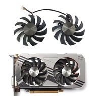 HL 2pcs 75mmDC12V0.35A GA81S2UPLD08010S12HHGTX1060GPU Radiator Suitable for Zotac GTX9509601060Cooli