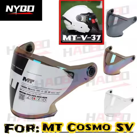 Original MT Cosmo SV Half Helmet Lens Windshield Replacement Accessories for MT-V-37 Helmet Visor Ac