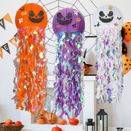 Sweet Girl Festival [Jellyfish Pumpkin Paper Lantern] Lantern Ghost Halloween Decoration Bunting Sty