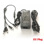【Deal of the day】 Ahcvbivn 12v 5a 1to 4 Port Plug Splitter Cable Cctv Camera Ac Adapter Power Supply