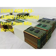 Desktop Ram DDR3 4GB PC3-12800 CPU Ram PC3-10600 Ram 4GB DDR3 Memory PC3/PC3L MIX Used
