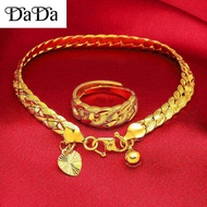 emas 916 original malaysia gold twist bracelet mens suit gold bell bracelet jewelry