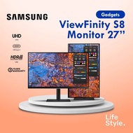 Samsung 27" ViewFinity S8 S80PB UHD Monitor - 3 Years Warranty