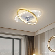 SMT💎Modern LED Ceiling Lights With Fan and Silent Control Chandeliers for Bedroom Living Room Decorative Lamps Lighting
