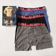 boxer lelaki (3pcs) Men Boxer Renoma Underwear Brief M-XXL Seluar dalam lelaki (R007)