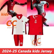 Canada  Kids Jersey 2024-25 CONMEBOL Soccer Football Home Away size：16-28 Jersey Children Sports T-s