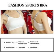 Stylish Breathable Sports Bra Woman Cross Sport Bra Gym Bra Yoga Bra Fitness Bra Wireless Bra with Pad