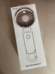 Rhythm Silky Wind Mobile 3.2 Portable Handheld Fan Pink RHYTHM丽声手持小风扇桌面挂脖吹辅食usb风扇便携式随身