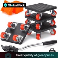 Furniture Moving and Raising Tool Set, 360° Rotatable Furniture Moving Tool, Furniture Moving Wheel,