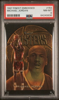 1997 Finest Embossed Michael Jordan #154 Psa 8