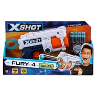Zuru X-Shot Excel Fury 4 shot gun toy 8 Darts