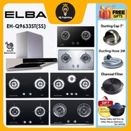 ELBA HOOD SENSO EH-Q9633ST (SS) Designer Cooker Hood Kitchen Hood and Hob EGH-K8842G(BK) & EGH-K8843