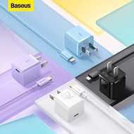 Baseus GaN5ชาร์จอย่างรวดเร็ว1C 20วัตต์ USB Type C ชาร์จสนับสนุน Type C PD อย่างรวดเร็วชาร์จสายเคเบิล