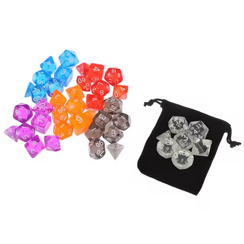 New 7Pcs Halloween Multi-Sided Gem Dice Die For Board Games High Quality Dice Set Entertainment Tabl