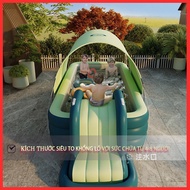 Swimming pool - covered swimming pool - inflatable slide - with pump - inflatable ball house for kid