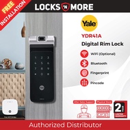 Yale YDR41A Smart Rim Lock | Free Installation | 2 Years Warranty