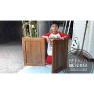 Bebas CustomDaun Pintu Kayu Jati Model Panil tebal kayu 2.5 cm per m2
