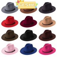 GESH10E Outback Hat Men & Women with Belt Buckle Autumn Winter Panama Jazz Hat