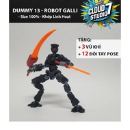 Dummy 13 Robot Galli Siêu Robot dummy size 100% Khớp linh hoạt bản in 3D siêu chuẩn