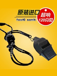 ของแท้ FOX 40 Sonik Sound Wave นกหวีดผู้ตัดสินบาสเกตบอลมืออาชีพนกหวีดนําเข้าต้นฉบับสําหรับการแข่งขัน