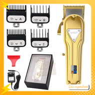 ปัตตาเลี่ยนไร้สาย VGR-V140 LCD แสดงผล วัสดุเป็นอลูมิเนียม ฟันสแตนเลส ฟันเฟด