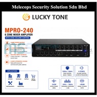 Lucky Tone MPRO-240 6 Zone 240W Mixer Amplifier with Zone Volume Control