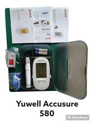 Yuwell Accusure 580 เครื่องตรวจระดับน้ำตาลในเลือด.