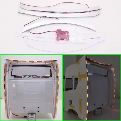 LED Simulation Flanking Lights Light for 1/14 Tamiya RC Truck Scania 56368 770s Diy Parts