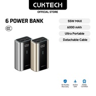 CUKTECH Mini 55W 6000mAh Power Bank Fastcharging Powerbank PD3.0 Digtal Display—— 6 Power Bank
