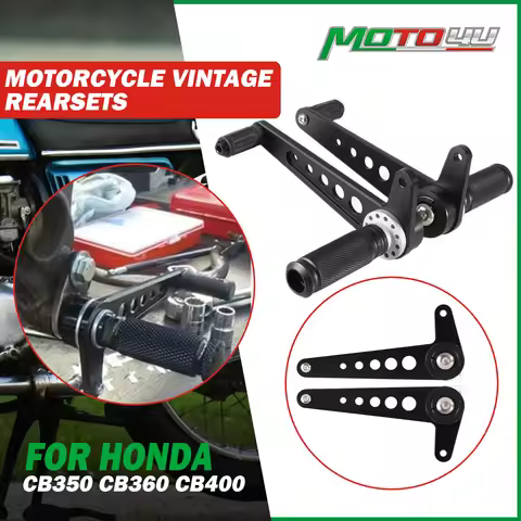 Universal Cafe Racer Vintage Rearsets Rear Sets Footpeg For Honda CB350 CB360 CB400 For Suzuki GT Fo