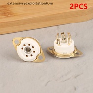 # exten # 2 PCS 7pin B7G Ceramic Vacuum Tube Soet Valve Base For 6Z4/EAA91/EC92, Etc. Vintage Audio 